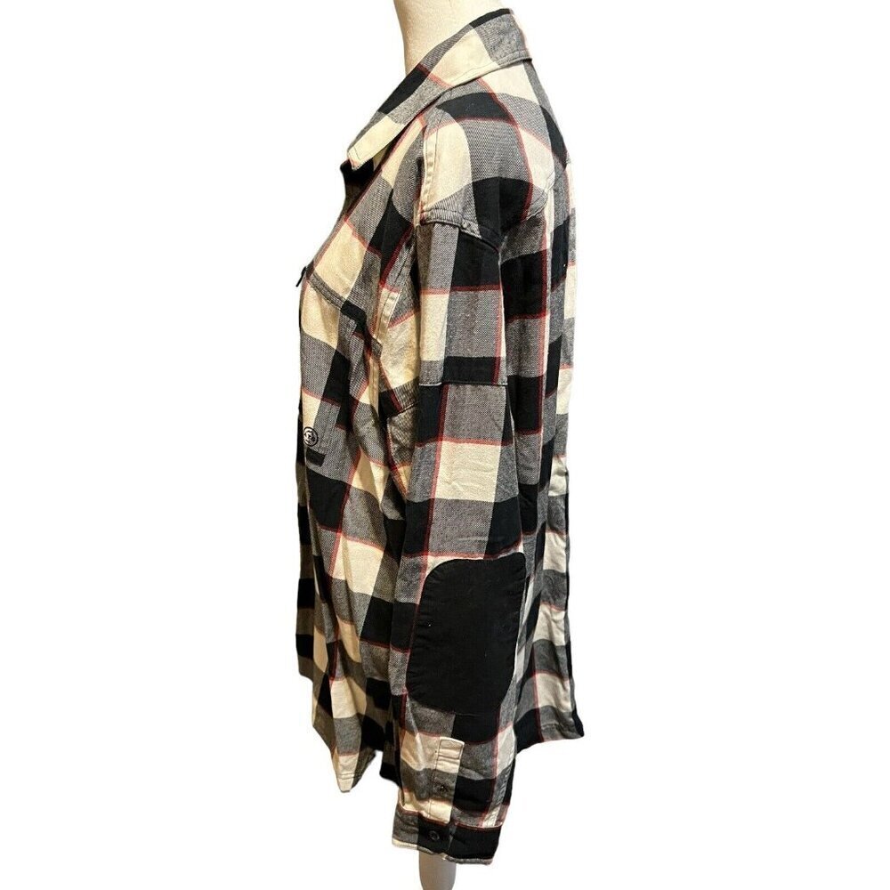 Wrangler All Terrain Gear Regular Fit Men's Size Large Flannel Button Up Shirt - Picture 6 of 8